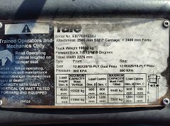 Used equipment: Yale GDP360 Forklift
